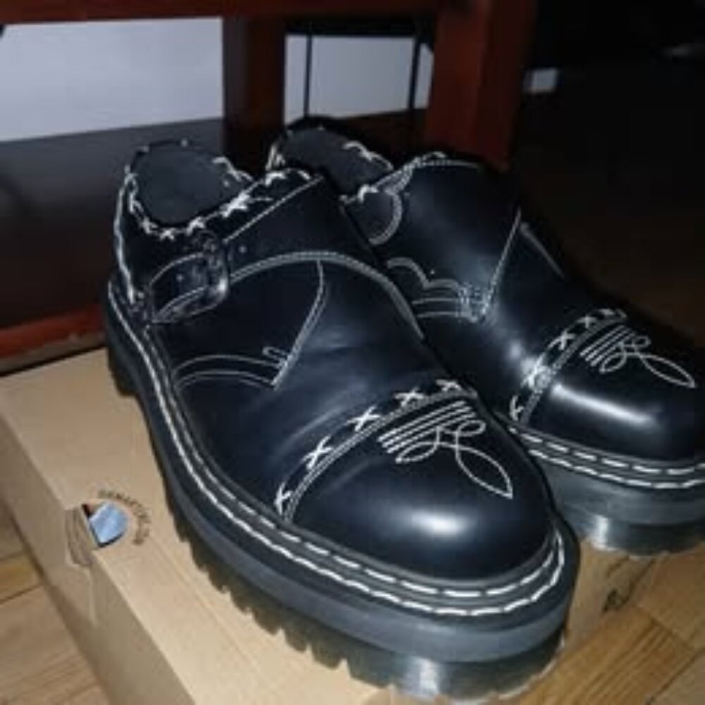 Dr Martens Gothic Americana Monk Shoes